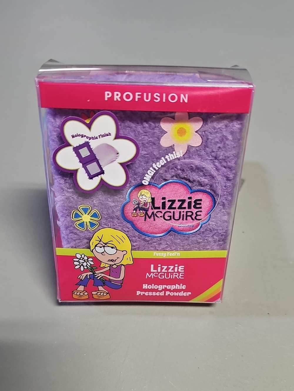 Profusion Cosmetics Lizzie McGuire Fuzzy Feel'n Holographic Pressed Powder NIB